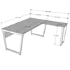 Kích thước bàn làm việc chữ L 180x160cm