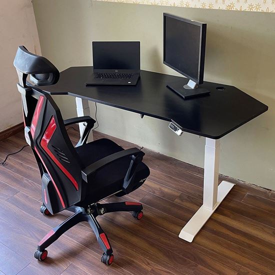 Combo Bàn ghế Gaming Ergonomic bàn nâng hạ chiều cao 3 khớp CBG68012
