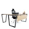 Bàn chữ L 160x150cm gỗ Plywood phủ melamin chân sắt Trapeze HBTC039
