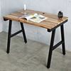 Bàn làm việc gỗ Tràm dày 25mm màu cánh gián chân sắt Aconcept HBWD046