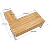 Picture of Bàn giám đốc chữ L gỗ Plywood phủ melamin chân Xconcept HBXC042