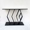 Bàn console, bàn trang trí mặt đá trắng khung sắt CST017