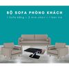 Bộ bàn ghế sofa vải xám CBSF68005
