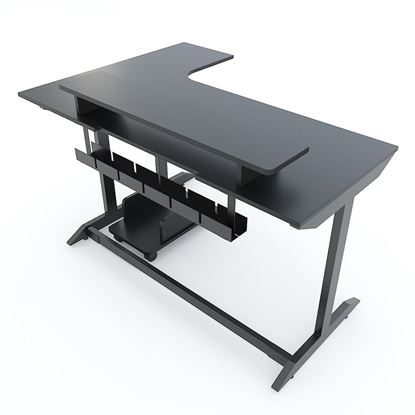 Bàn Gaming TaUP góc chữ L 140x100cm gỗ cao su GD68034