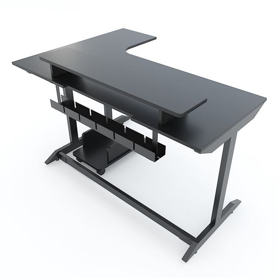 Bàn Gaming TaUP góc chữ L 140x100cm gỗ cao su GD68034