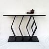 Bàn console, bàn trang trí mặt đá trắng khung sắt CST017