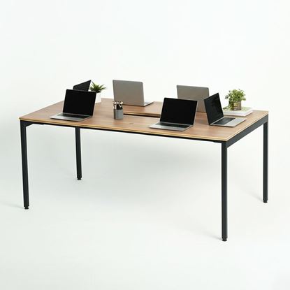 Bàn họp 160x80cm gỗ Plywood phủ melamin chân hệ Slean HBSL021