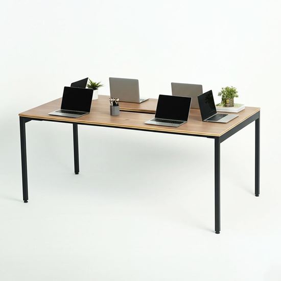 Bàn họp 160x80cm gỗ Plywood phủ melamin chân hệ Slean HBSL021