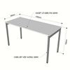 Bàn làm việc 140x60cm gỗ Plywood phủ melamin chân hệ Slean HBSL005