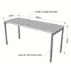 Bàn làm việc 160x60cm gỗ Plywood phủ melamin chân hệ Slean HBSL008