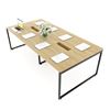 Bàn họp 240x120cm gỗ Plywood phủ melamin chân hệ Slean HBSL024