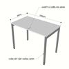 Bàn làm việc 100x60cm gỗ Plywood phủ melamin chân hệ Slean HBSL002