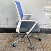 Ghế văn phòng chân xoay nệm xám khung trắng Java XT01 HOGVP135