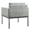 Ghế sofa đơn nệm bọc vải khung chân sắt ArmChair 12
