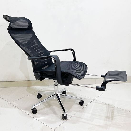 Ghế văn phòng chân xoay ngả lưng có tựa đầu MF740