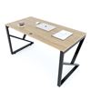 Bàn làm việc 140x70cm gỗ Plywood melamin vân sồi chân sắt hệ Kconcept HBKC031