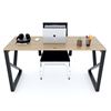 Bàn làm việc 140x60cm gỗ Plywood melamin vân sồi chân sắt hệ Kconcept HBKC029