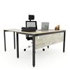 Bàn làm việc chữ L 140x150cm gỗ Plywood màu bê tông hệ Uconcept HBUC048