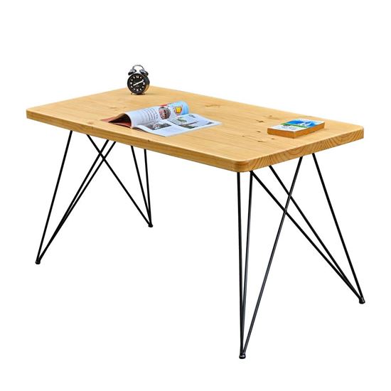 Bàn làm việc 140x70cm gỗ thông dày 4cm chân sắt phi SPD68166