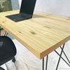 Bàn làm việc 140x70cm gỗ thông dày 4cm chân sắt phi SPD68166