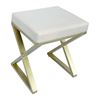 Ghế bàn trang điểm chân chữ X màu vàng đồng GTD010