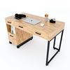 Bàn làm việc 3 ngăn kéo chân kết hợp tủ BD68077