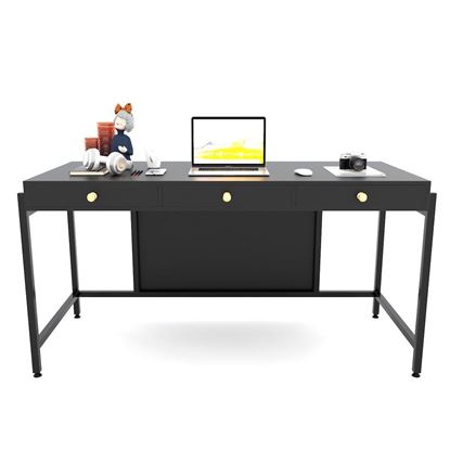 Bàn giám đốc 160x70cm có hộc kéo và tấm chắn BGD68046