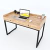 Bàn làm việc 2 ngăn kéo gỗ cao su chân sắt BD68075