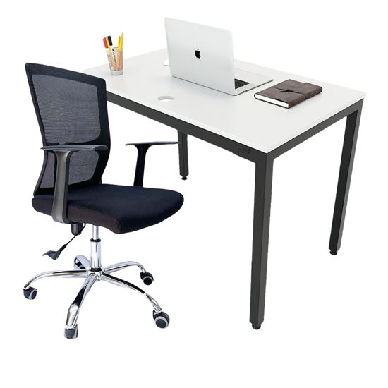 Combo bàn làm việc 120x60cm và ghế chân xoay CB68137