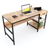 Bàn làm việc có ngăn kéo chân kết hợp kệ BD68079
