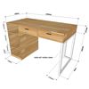 Bàn làm việc 2 ngăn kéo chân kết hợp tủ BD68074