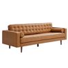 Sofa băng 220x82cm Loveseat 06 nệm nâu sang trọng SFB68046