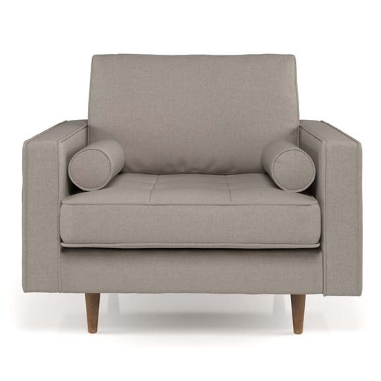 Ghế sofa đơn nệm bọc vải ArmChairm 04 GSD68033