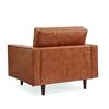 Sofa đơn nệm bọc simili nâu ArmChair 01 GSD68030