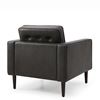 Sofa đơn nệm bọc simili màu đen ArmChair 06 GSD68035