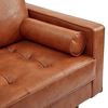 Sofa đơn nệm bọc simili nâu ArmChair 01 GSD68030