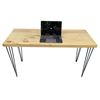 Bàn làm việc 140x60cm gỗ thông dày 4cm chân sắt Hairpin SPD68157