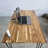 Bàn làm việc 100x60cm gỗ tràm chân sắt Hairpin