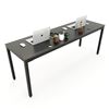 Bàn làm việc 200x60cm gỗ cao su chân sắt hệ Uconcept HBUC036