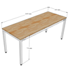 Bàn làm việc 160x60cm gỗ cao su chân sắt hệ Uconcept HBUC035