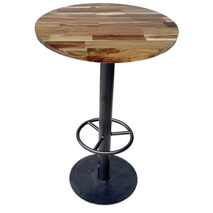 Picture of Bàn bar gỗ tràm dày 25mm chân sắt sơn tĩnh điện BB007