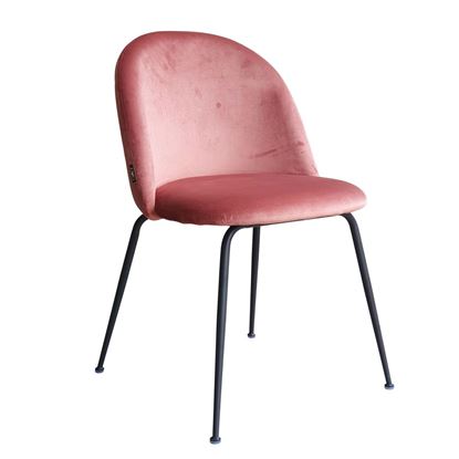 Ghế cho bàn trang điểm nệm nhung chân màu đen GTD006