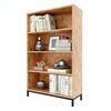 Kệ sách 4 tầng  80x35x130cm gỗ cao su đế chân sắt KS68112