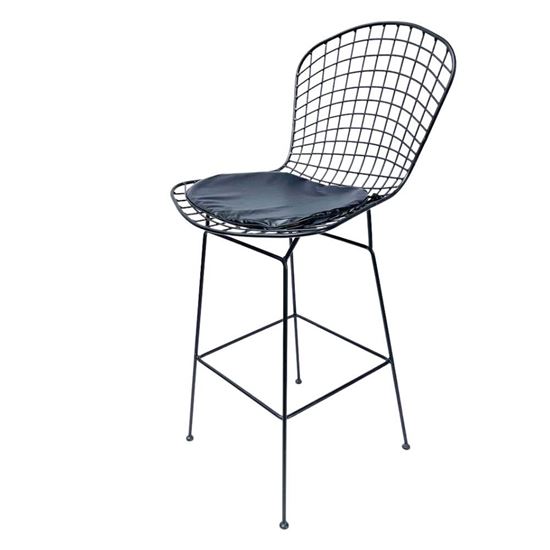 Ghế Bar Harry sắt sơn tĩnh điện có nệm GBAK004