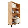 Kệ sách 4 tầng gỗ cao su đế chân sắt KS68112