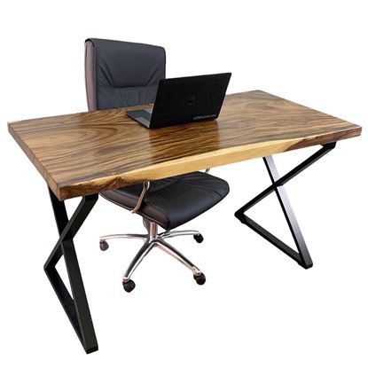 Combo Bàn Gỗ Me Tây 70x140cm Và Ghế Giám Đốc Bọc Da Cao Cấp CB68112