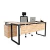 Bàn giám đốc kết hợp chân tủ 2 ngăn kéo hệ Rectang HBRT039