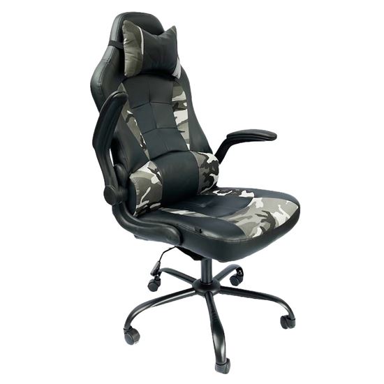 Ghế chơi game RC66 tay lật họa tiết rằn ri tiết cá tính GC68015