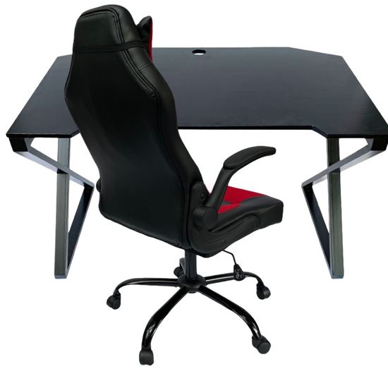 Combo Bàn Game 120x70cm Và Ghế Game Tay Lật Có Massage CBG68010