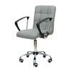 Ghế chân xoay có tay nệm màu xám GAKJB-1064X